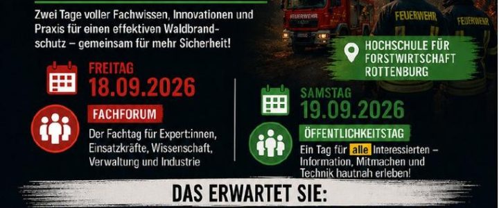 Save the Date: Fachformum „Feuer & Wald“ vom 18.- 19.09.26 (Workshop | Rottenburg am Neckar)