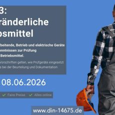 DGUV 3: ortsveränderliche Betriebsmittel (Schulung | Online)