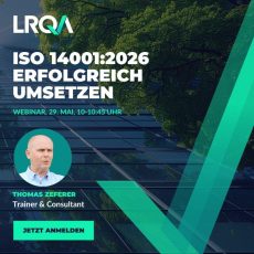 ISO 14001:2026 erfolgreich umsetzen – mit Führung und Kultur (Webinar | Online)