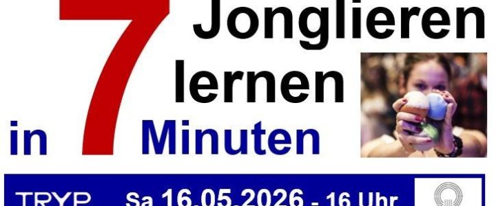 Jonglieren lernen in 7 MInuten bei Deutschlands erfolgreichstem Jongliertrainer (Workshop | Berlin)