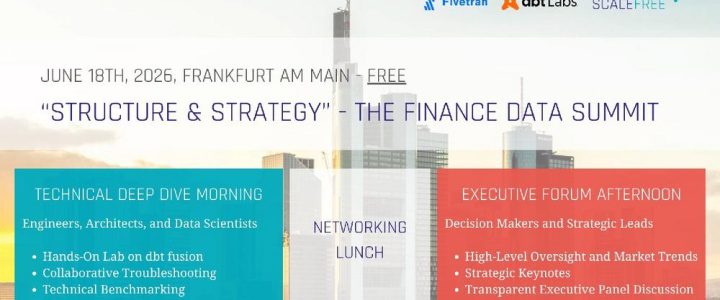 “Structure & Strategy” – The Finance Data Summit (Workshop | Frankfurt am Main)