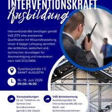 Interventionskraft VdS – Zertifikatslehrgang mit Prüfung (Seminar | Sankt Augustin)