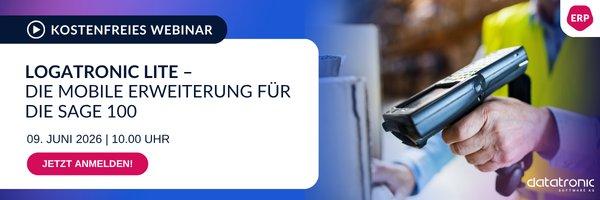 Logatronic Lite – Die mobile Erweiterung für die Sage 100 (Webinar | Online) Logatronic Lite – Die mobile Erweiterung für die Sage 100 (Webinar | Online)