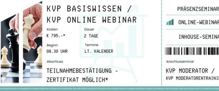 Webinar: KVP Basiswissen / KVP Core Tools (Webinar | Online) Webinar: KVP Basiswissen / KVP Core Tools (Webinar | Online)