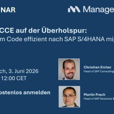MANAGE NOW – Mit SCCE auf der Überholspur (Webinar | Online)