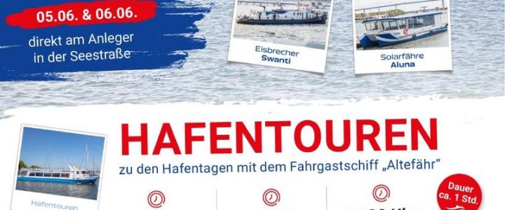 FRS Weiße Flotte organisiert „Open Ship“ zu den Stralsunder Hafentagen 2026 (Unterhaltung / Freizeit | Stralsund)