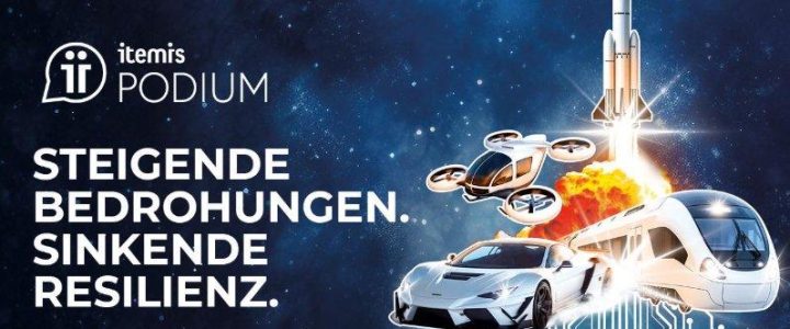 itemis PODIUM: Steigende Bedrohungen. Sinkende Resilienz. (Webinar | Online) itemis PODIUM: Steigende Bedrohungen. Sinkende Resilienz. (Webinar | Online)