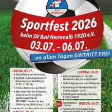 Sportfest des SV Bad Herrenalb vom 3. Juli – 6. Juli (Unterhaltung / Freizeit | Bad Herrenalb)