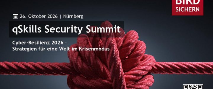 19. qSkills Security Summit 2026 (Kongress | Nürnberg) 19. qSkills Security Summit 2026 (Kongress | Nürnberg)