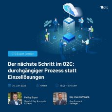 Der nächste Schritt im O2C: durchgängiger Prozess statt Einzellösungen (Webinar | Online) Der nächste Schritt im O2C: durchgängiger Prozess statt Einzellösungen (Webinar | Online)
