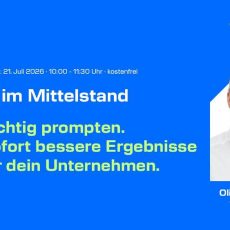 Richtig prompten. Sofort bessere Ergebnisse für dein Unternehmen. (Webinar | Online) Richtig prompten. Sofort bessere Ergebnisse für dein Unternehmen. (Webinar | Online)