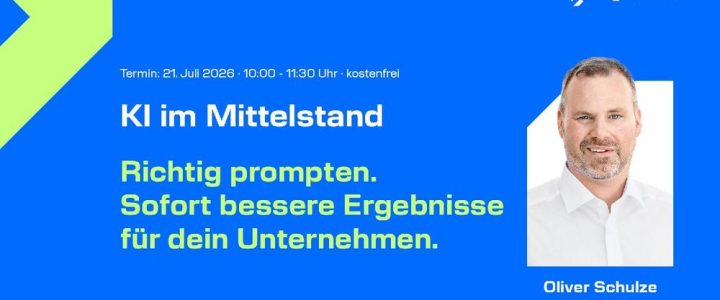 Richtig prompten. Sofort bessere Ergebnisse für dein Unternehmen. (Webinar | Online) Richtig prompten. Sofort bessere Ergebnisse für dein Unternehmen. (Webinar | Online)
