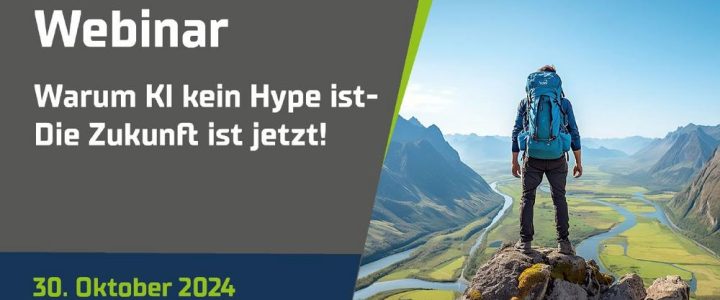 WEBINAR: WARUM KI KEIN HYPE IST – DIE ZUNKUNFT IST JETZT! (Webinar | Online) WEBINAR: WARUM KI KEIN HYPE IST – DIE ZUNKUNFT IST JETZT! (Webinar | Online)