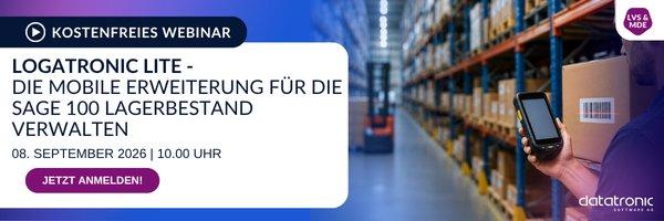 Logatronic Lite – Die mobile Erweiterung für die Sage 100 | Lagerbestand verwalten (Webinar | Online) Logatronic Lite – Die mobile Erweiterung für die Sage 100 | Lagerbestand verwalten (Webinar | Online)
