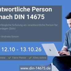 Verantwortliche Person SAA nach DIN 14675 (Schulung | Online) Verantwortliche Person SAA nach DIN 14675 (Schulung | Online)