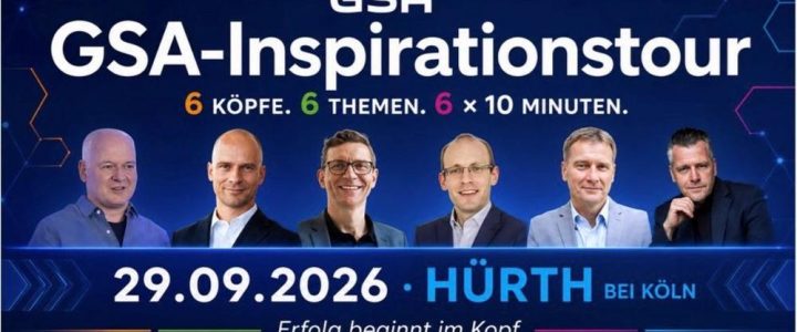 GSA-Inspirationstour – 6 Redner:innen je 10 Min. in Köln-HÜRTH (Networking | Hürth) GSA-Inspirationstour – 6 Redner:innen je 10 Min. in Köln-HÜRTH (Networking | Hürth)