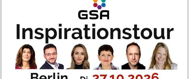 GSA-Inspirationstour – 6 Redner:innen je 10 Min. in BERLIN (Networking | Berlin) GSA-Inspirationstour – 6 Redner:innen je 10 Min. in BERLIN (Networking | Berlin)