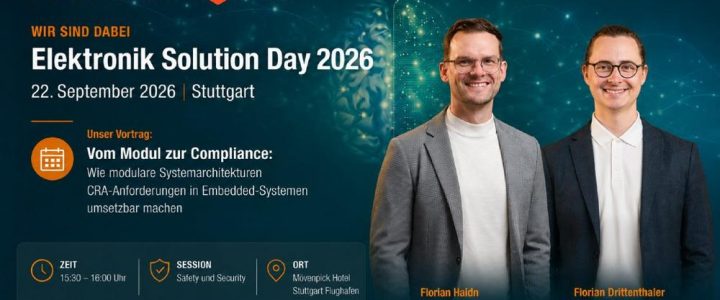 Aaronn auf dem Elektronik Solution Day 2026 (Vortrag | Stuttgart)