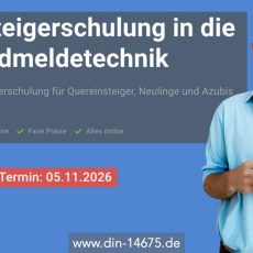 Einsteigerschulung in die Brandmeldetechnik (Schulung | Online) Einsteigerschulung in die Brandmeldetechnik (Schulung | Online)