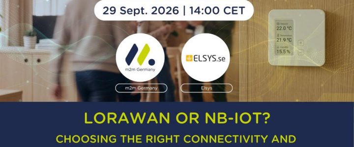 LoRaWAN oder NB-IoT? Wählen Sie die passende Konnektivität und Sensorik für Ihre IoT-Anwendung (Webinar | Online) LoRaWAN oder NB-IoT? Wählen Sie die passende Konnektivität und Sensorik für Ihre IoT-Anwendung (Webinar | Online)