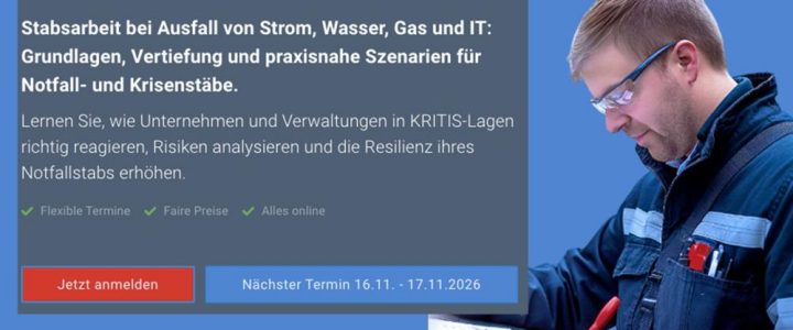 KRITIS-Beauftragter (Schulung | Online) KRITIS-Beauftragter (Schulung | Online)
