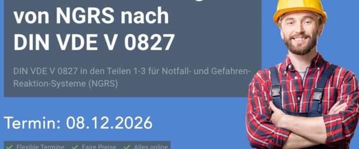 Amok-Alarmierung von NGRS nach DIN VDE V 0827 (Schulung | Online) Amok-Alarmierung von NGRS nach DIN VDE V 0827 (Schulung | Online)