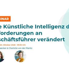 KI verändert Führung: Sind Sie darauf vorbereitet? (Webinar | Online)