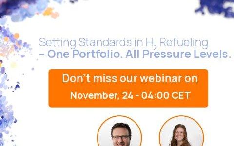 Webinar – Setting Standards in H2 Refueling (Webinar | Online) Webinar – Setting Standards in H2 Refueling (Webinar | Online)